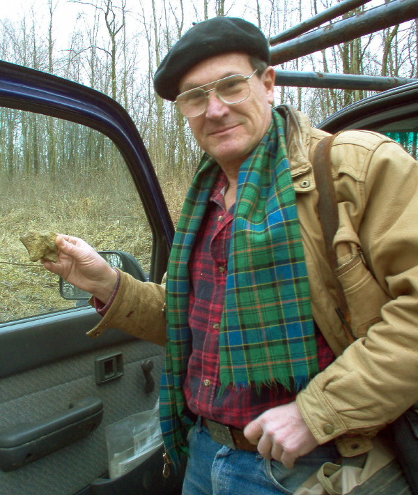 Alan Day at the 33GU218 archaeological site, 2005