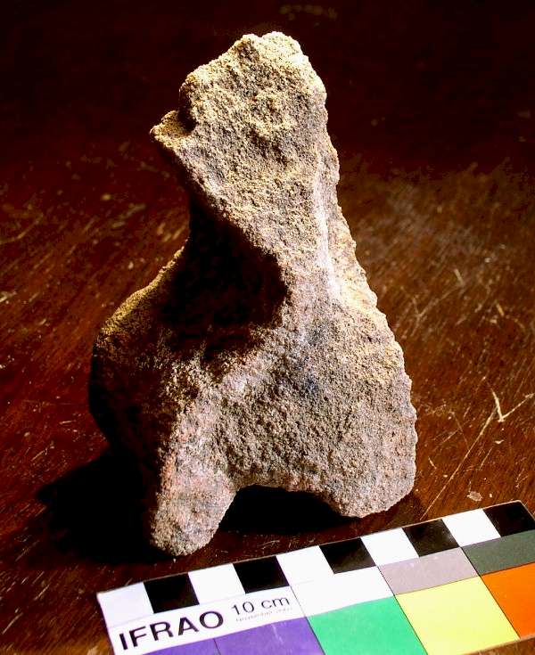 Australian Sandstone Stargazer - Figure Stone Artifact