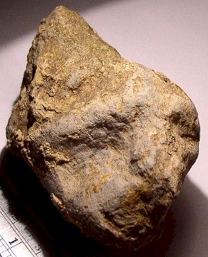 Limestone Figure - One Eye Open, One Eye Shut - Day's Knob Archaeological Site