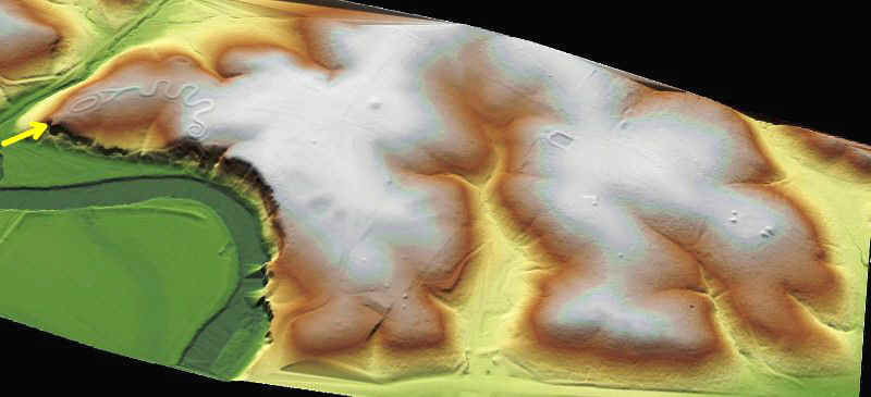 The Great Serpent Mound Site - LiDAR Image