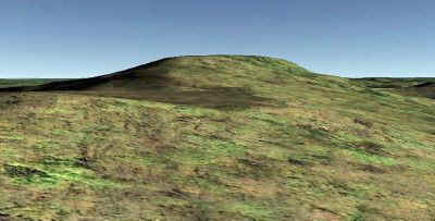 Google Earth View of Day's Knob (33GU218) from South