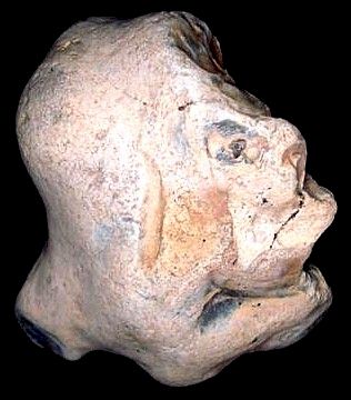 Flint Stargazer - Figure Stone Artifact from Watford, England