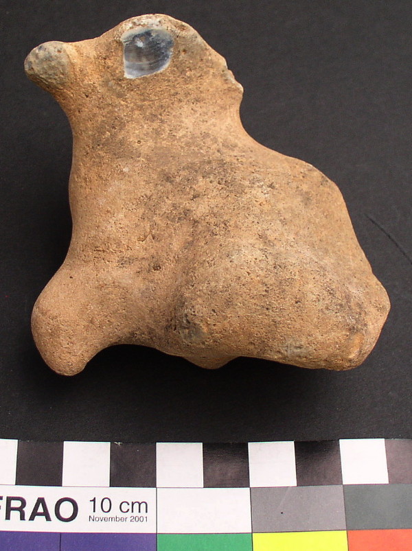 Palaeolithic bird Figure Stone, England.  Richard Wilson find.