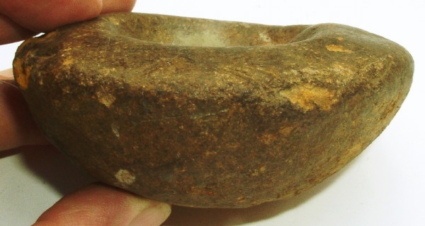 Fired Limonite Bowl or Lamp, Artifact From Groß Pampau, Northern Germany