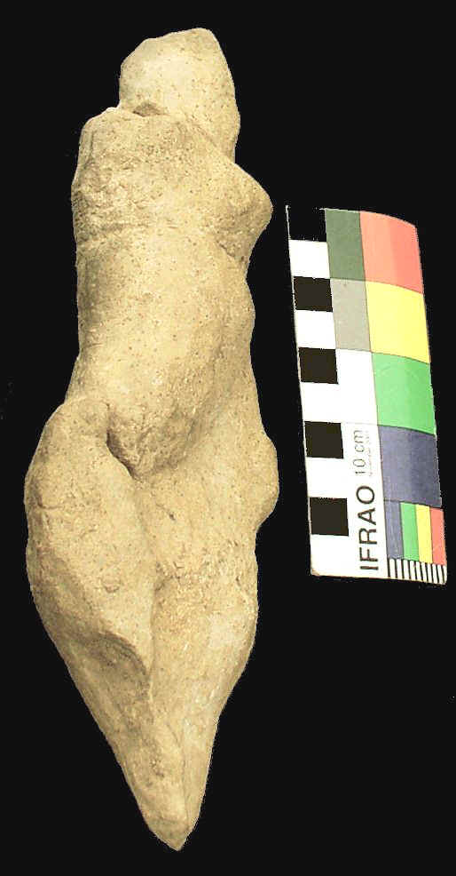 Limestone "Venus" Figure - Artifact at 33GU218 (Day's Knob) in Ohio