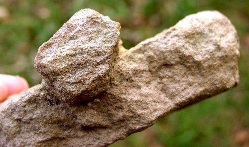 Carved Sandstone - Artifact from Day's Knob Archaeological Site