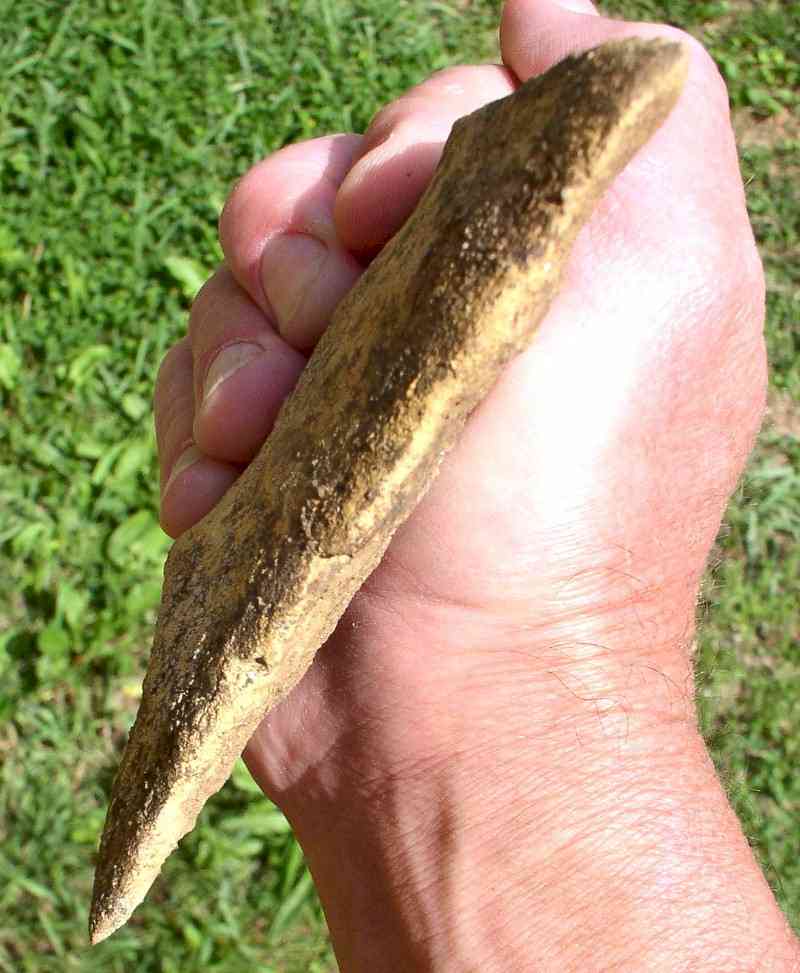 Limestone Scraper - Artifact from Day's Knob Archaeological Site