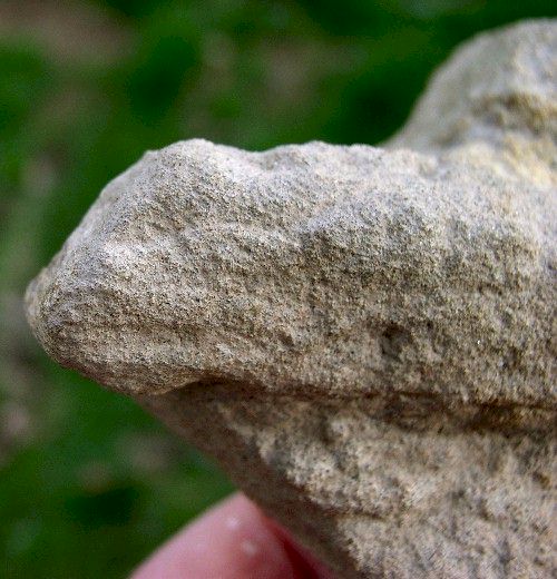 Carved Sandstone - Artifact from Day's Knob Archaeological Site