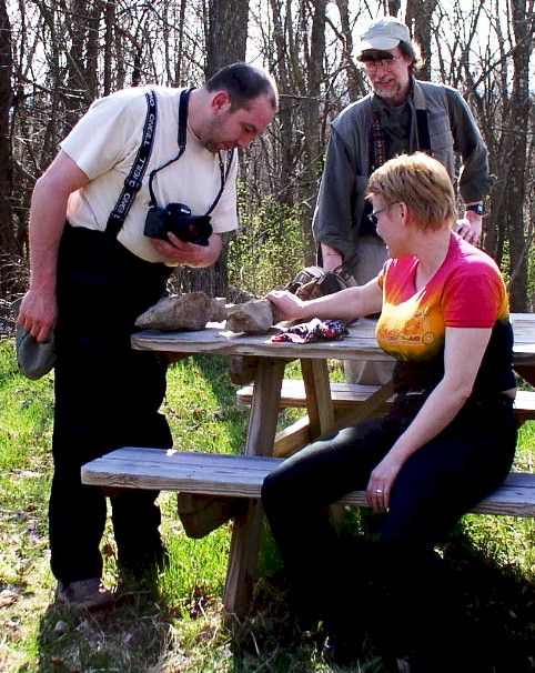 Dr. Arsen Faradzhev and Dr. James B. Harrod at the Day's Knob Site (33GU218)