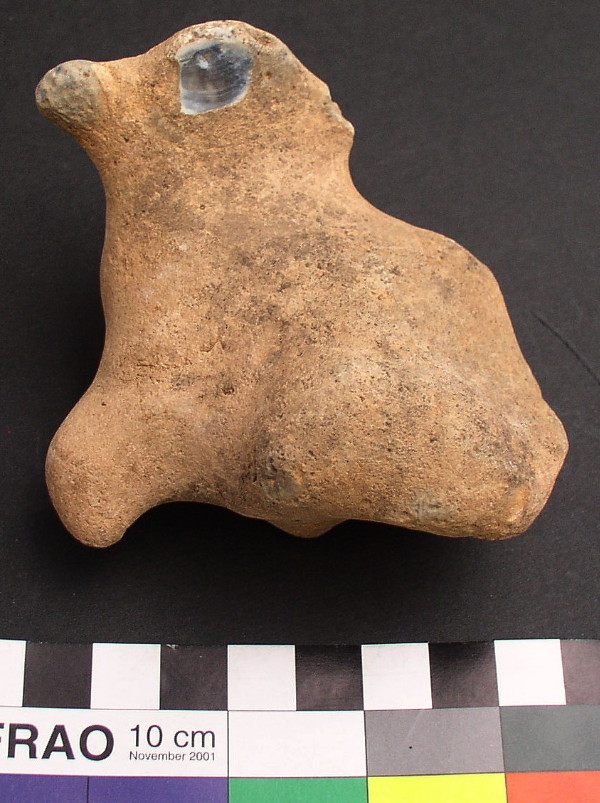 Palaeolithic bird Figure Stone, England. Richard Wilson find.