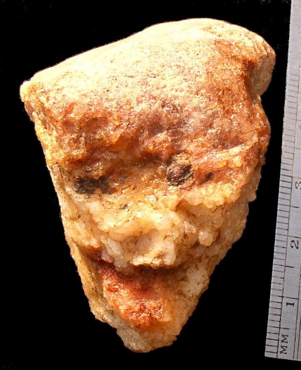 Carved Face in Quartzite - Terry Deal Find, North Carolina