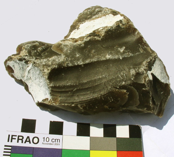 Flint Bird Figure, Gro Pampau, Northern Germany; Parallel Flake Removals