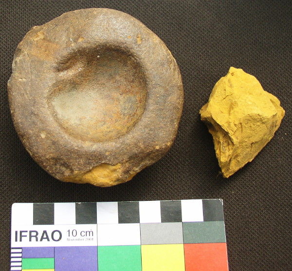 Fired Limonite Bowl or Lamp, Artifact From Groß Pampau, Northern Germany