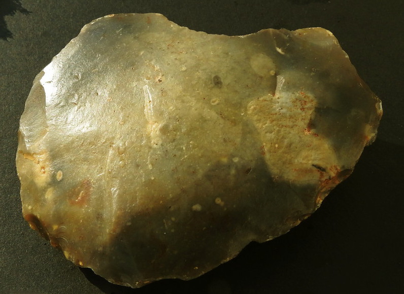 Palaeolithic Flint Scraper/Chopper, Gro Pampau, Northern Germany