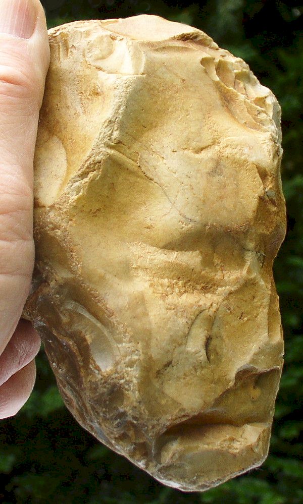 Anthropomorphic Hand Axe Preform - Ursel Benekendorff Find, Gro Pampau