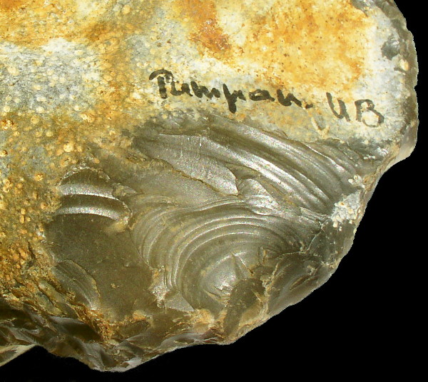 Flaking Scars & Impact Ripples, Flint "Mask", Groß Pampau